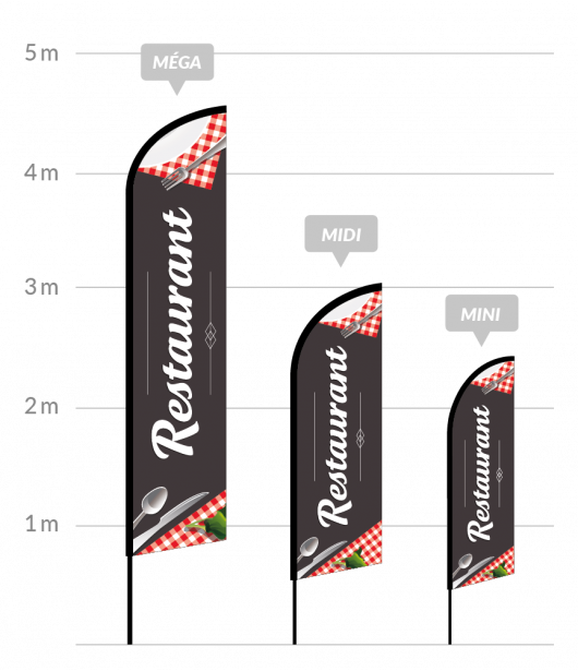 Drapeau oriflamme restaurant