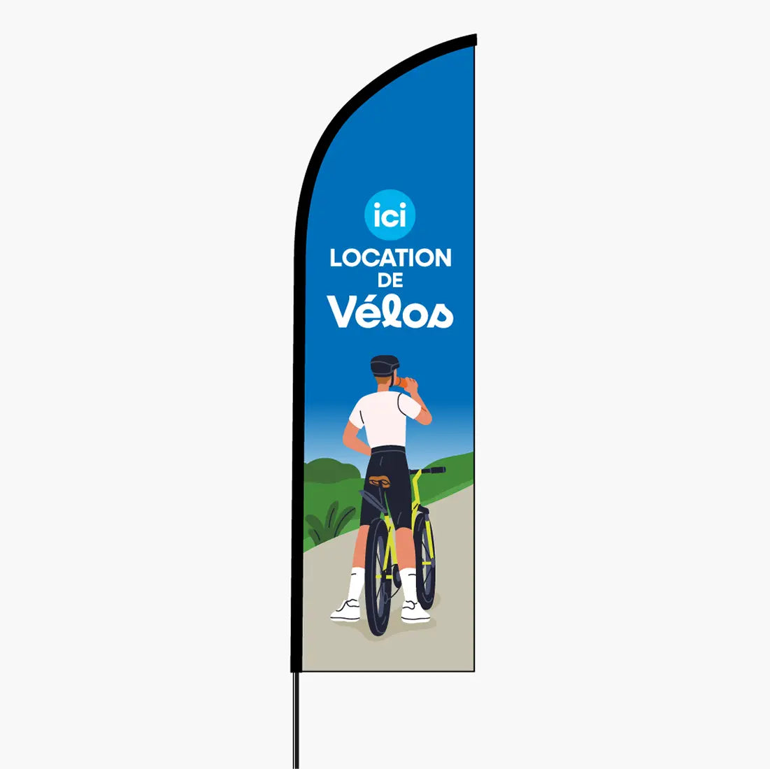 Drapeau location de vélos