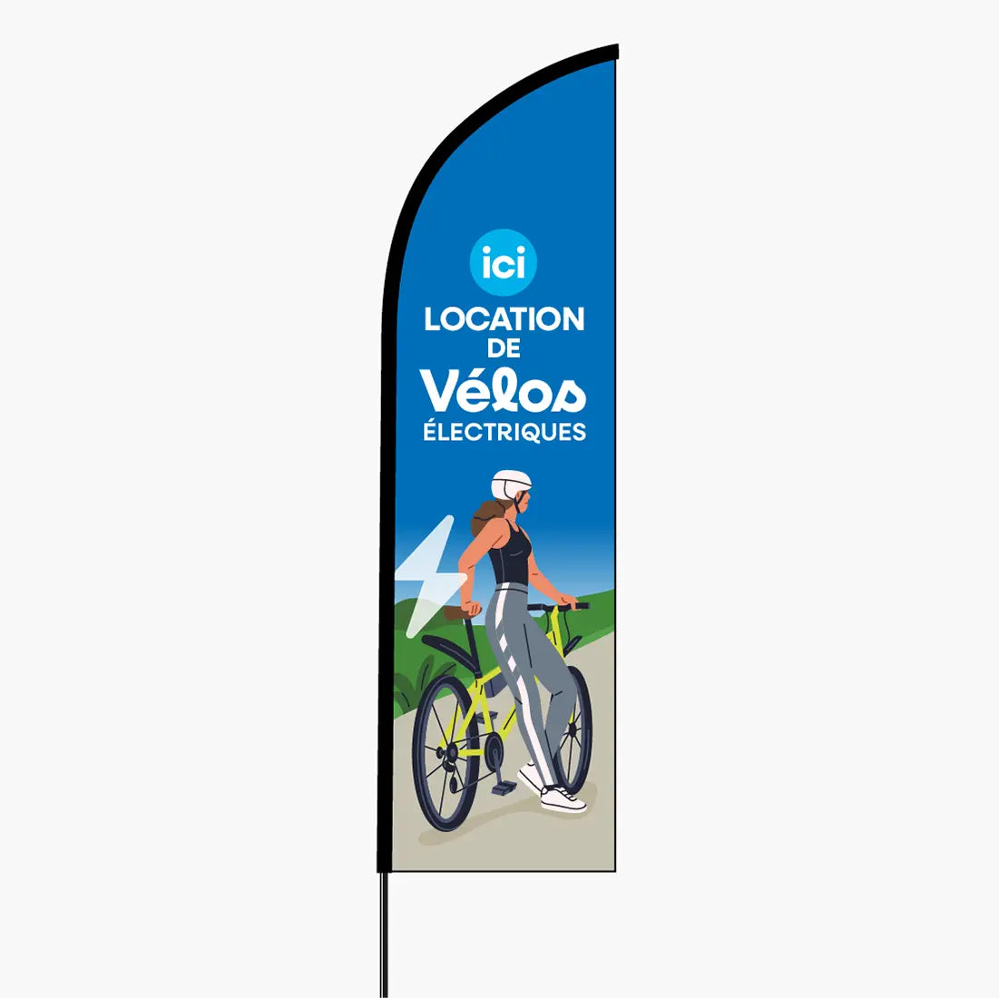 Drapeau location vélos électriques