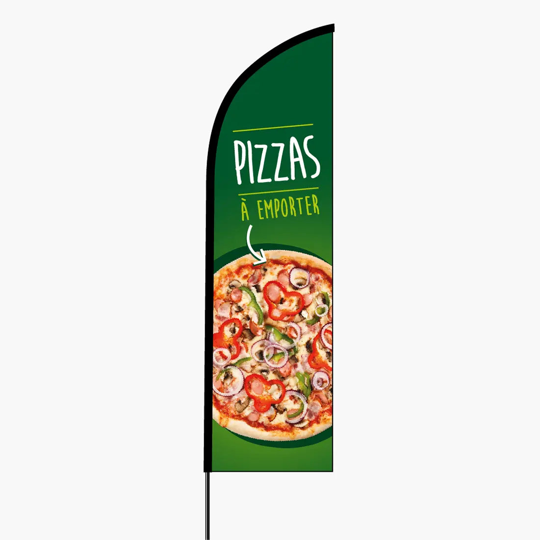 Drapeau pizzas à emporter