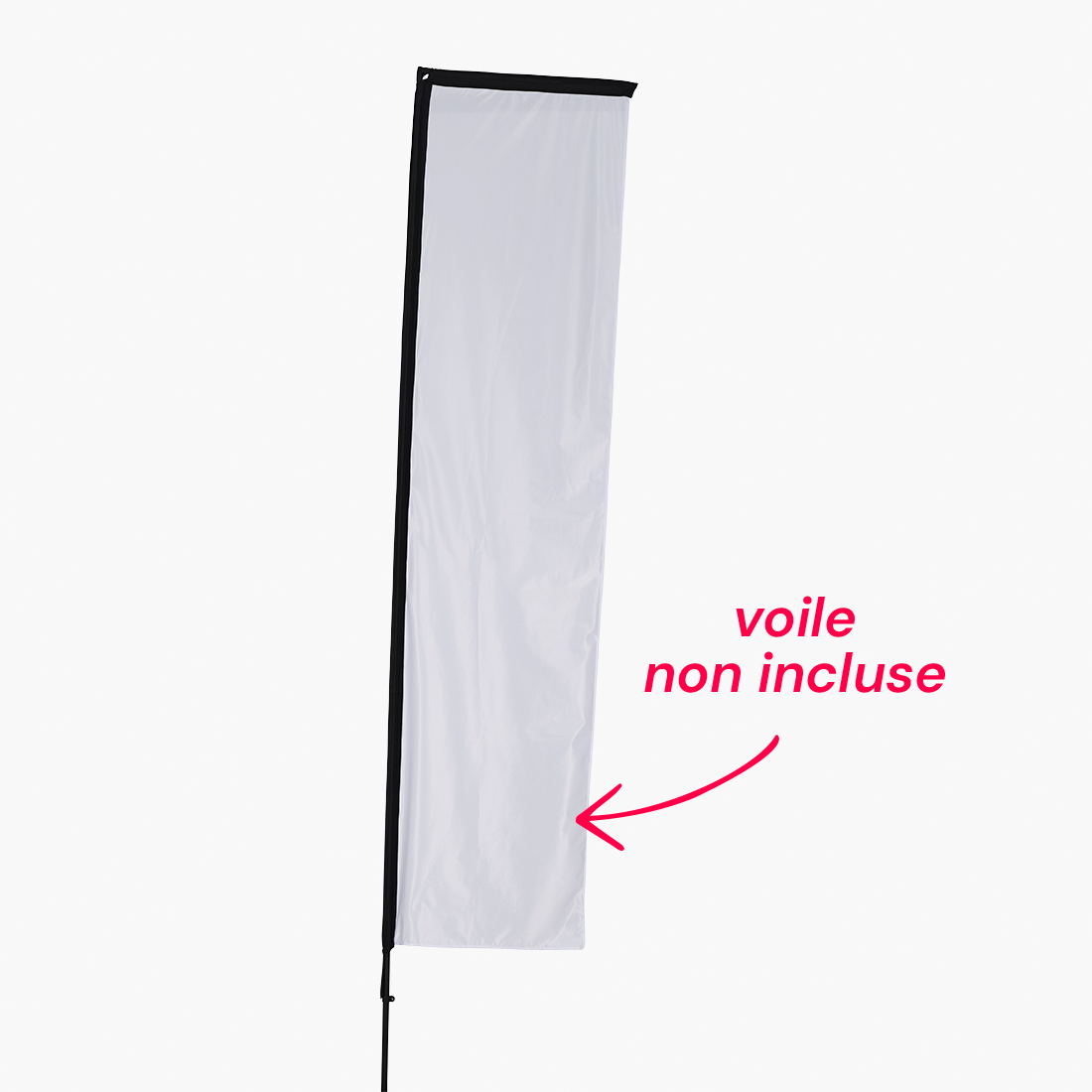 Mât de remplacement pour drapeau rectangle