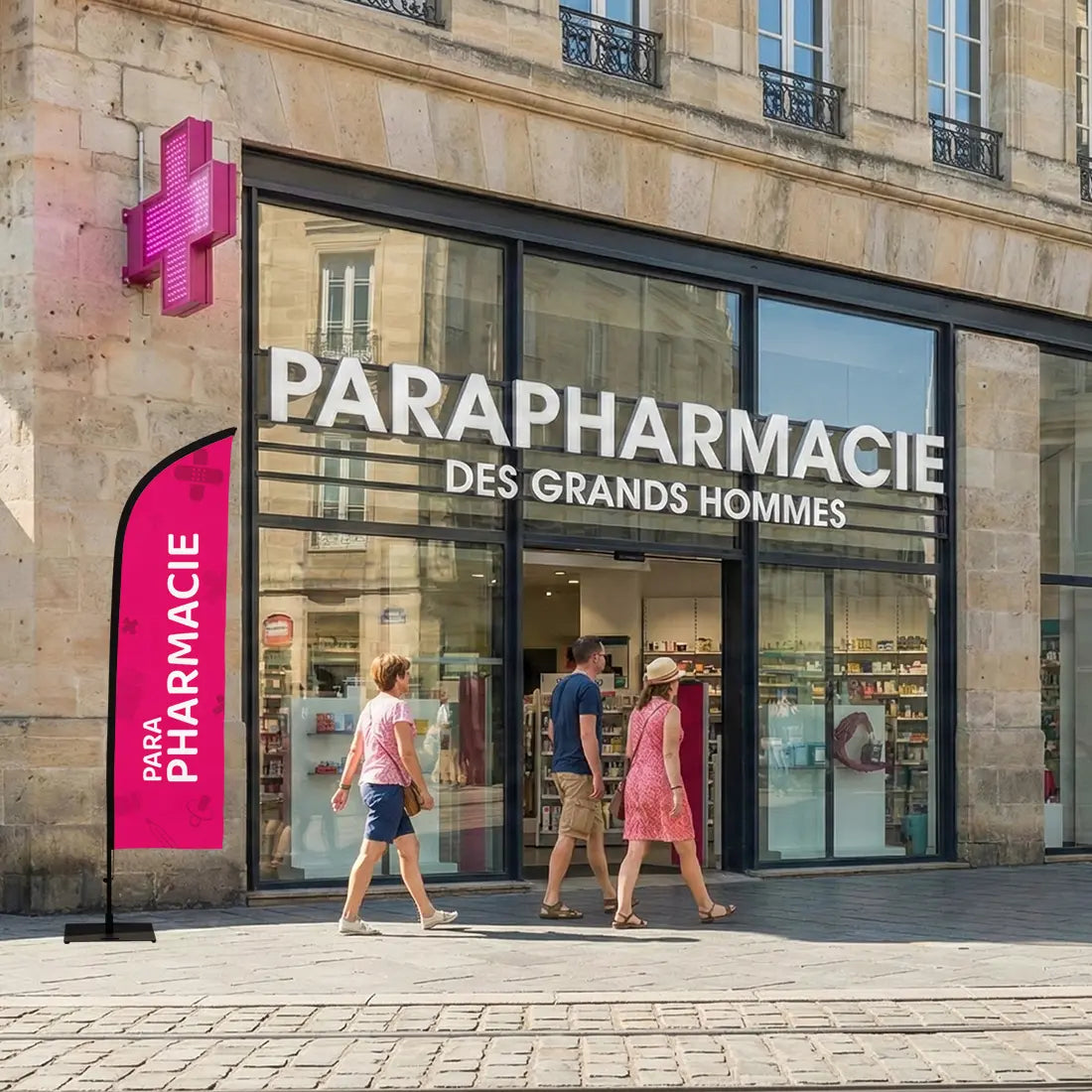 Oriflamme parapharmacie signalétique