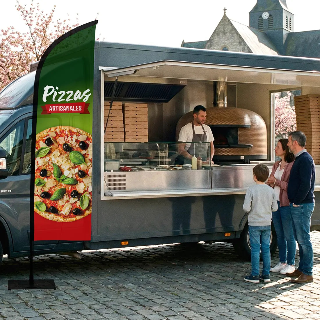 Oriflamme pizzas artisanales food truck