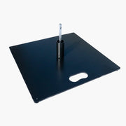 Platine acier 13 kg drapeau oriflamme