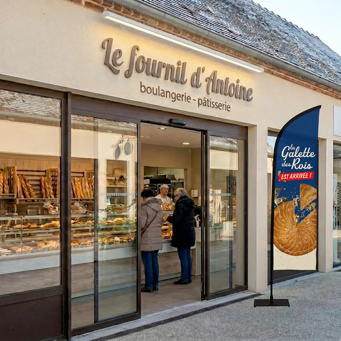 Voile publicitaire galettes des rois